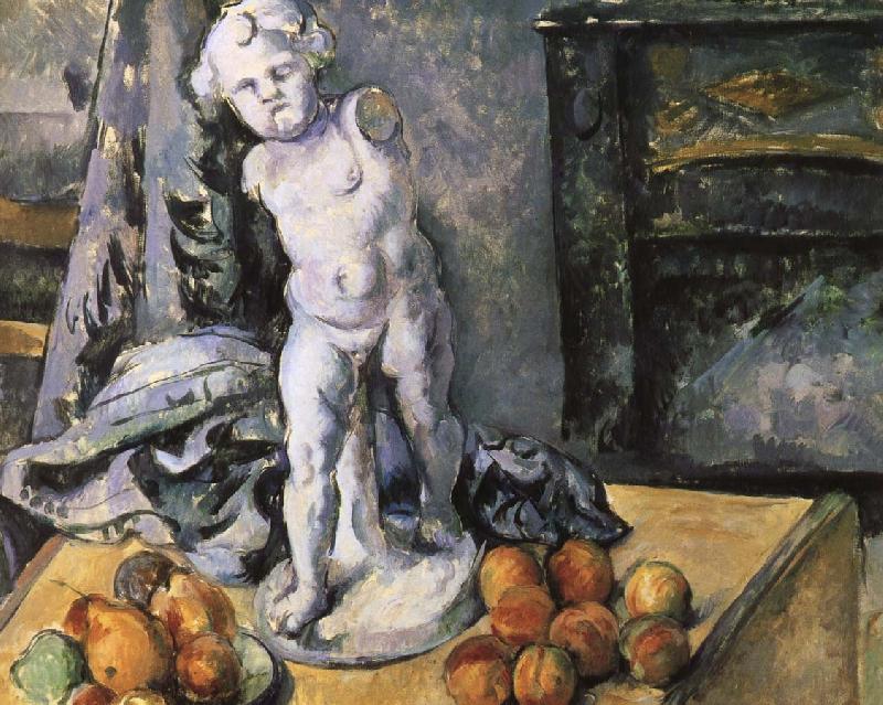 Paul Cezanne God of Love plaster figure likely still life Norge oil painting art